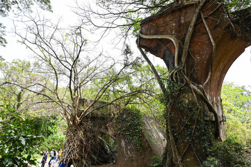 Longteng Broken Bridge, Yutengping Bridge in Longteng Village, Sanyi Township, Miaoli County