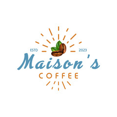 Fototapeta premium Maison's Coffee business logo design template