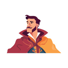 Successful man standing confidently smiling