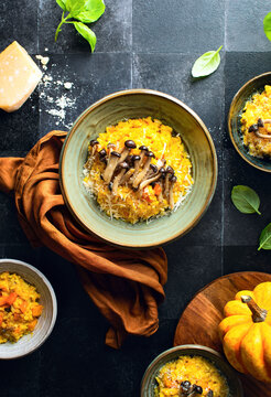 Mushroom And Pumpkin Risotto