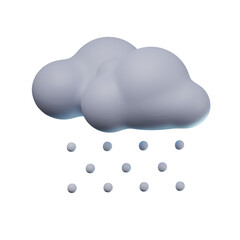 3D Snow Weather Illustration