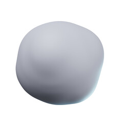 3D Snowball Illustration