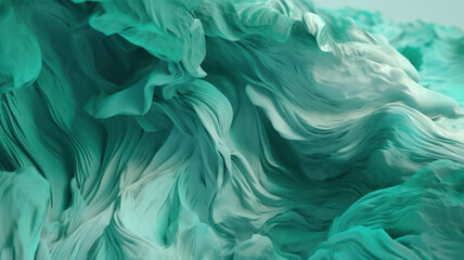 Obraz premium Tropical abstract background in shades of green and turquoise