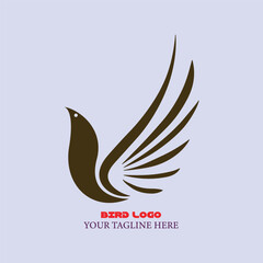 Bird logo design by illustrator