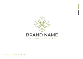 Abstract Elegant Ornament Logo Design