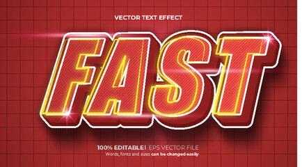 Modern fast text style effect