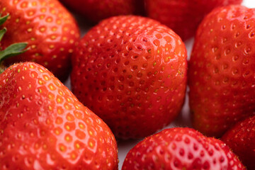 strawberries on a white plate
