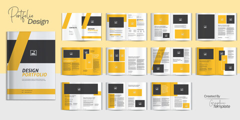Fototapeta na wymiar Designer Portfolio Design Portfolio Design Interior Brochure Layout Design Architecture Portfolio