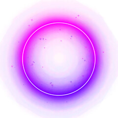 Neon Circle Pink Blue Deep Light