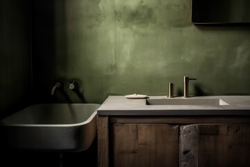 Inviting Designer Bathroom with Natural Colors, Merging Boho Scandinavian and Japandi Styles.