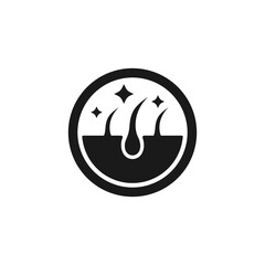 Anti dandruff icon or Anti dandruff symbol vector isolated in flat style. Best Anti dandruff label vector for product packaging design element. Anti dandruff symbol vector for packaging design element