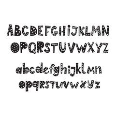 Alphabet, handprint, letters, calligraphy, lettering. Ideal for children's design posters, cards