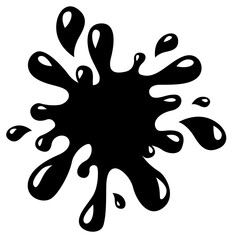 liquid splash vector