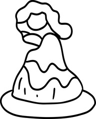 Doodle volcano eruption