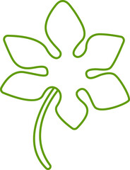 tropical leaf illustration