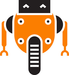 smart robot avatar illustration