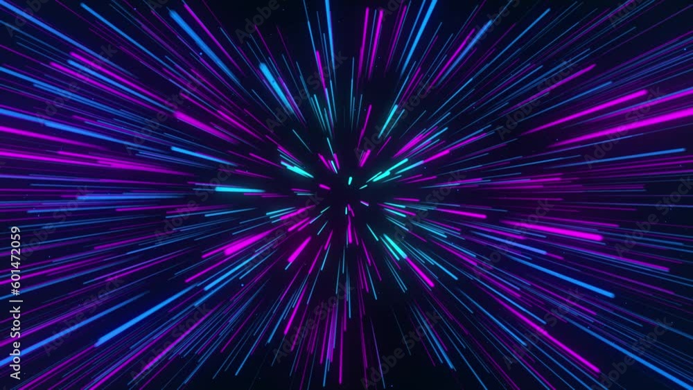 Poster abstract geometric background of radial lines. dataflow tunnel. explosive star. movement effect. glo