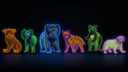 Neon Tiere