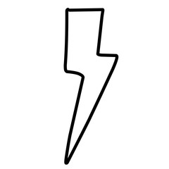 Hand Drawn Lightning Doodle