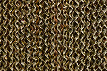 Cardboard layers for filtering air in air conditioners natural color background concept For vintage design work, maintenance work