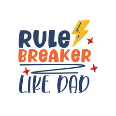 Fathers Day written lettering Mental health quote. Modern typographic slogan. Vector illustration