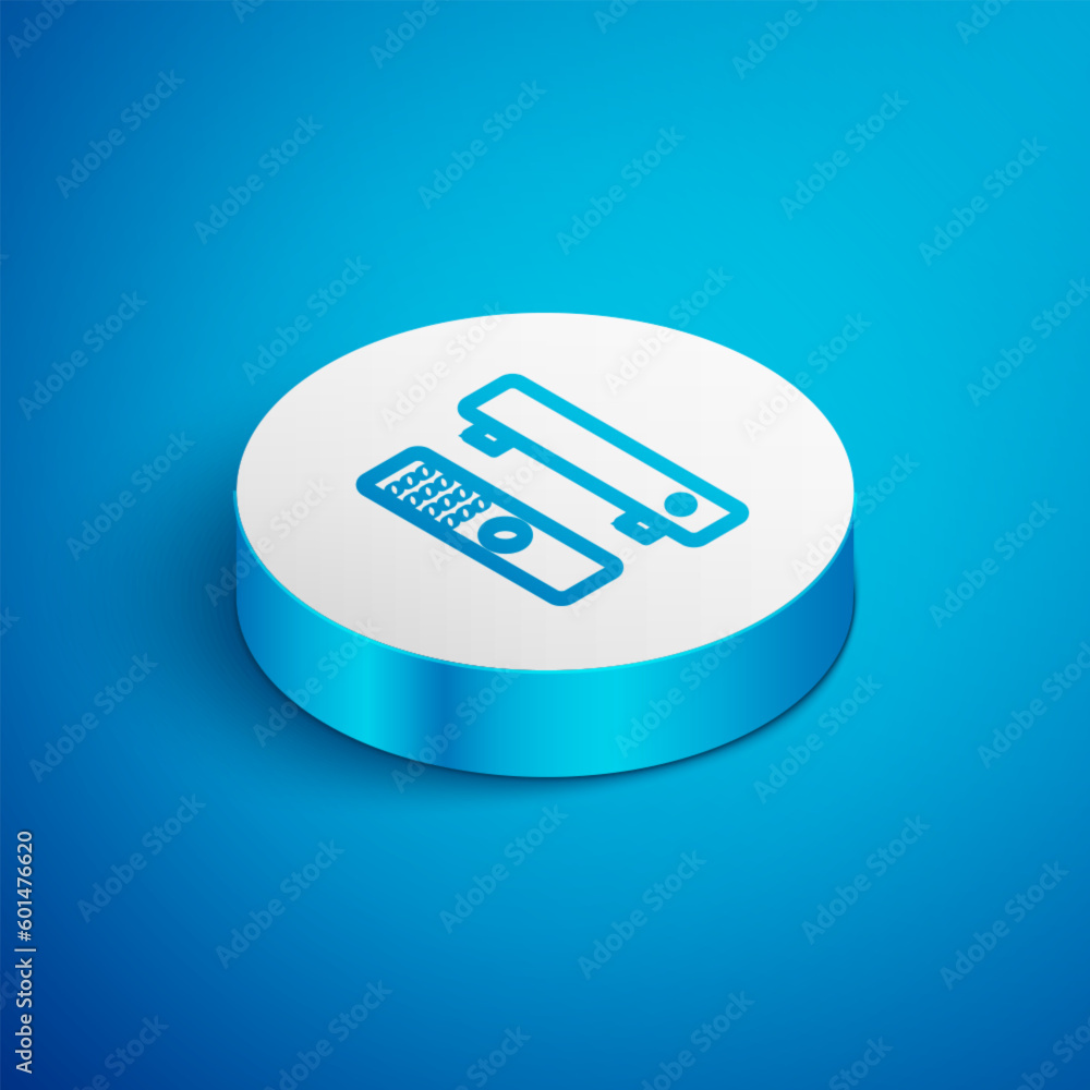 Poster white multimedia and tv box receiver and player with remote controller icon isolated with long shado