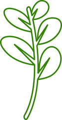 leaf line illustration