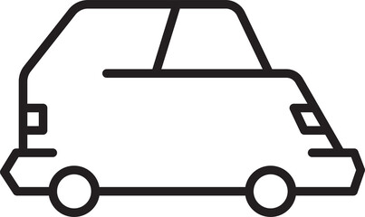 car icon line illustration