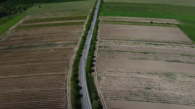 Aerial View Of A Medieval Castle of Fuzer, Hungary