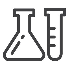 laboratory equipment, simple thin line icon