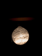 lamp in the dark