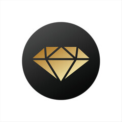 Black vip sticker with gold diamond
