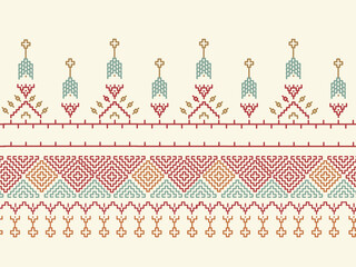 Ethnic abstract art. Harmonious moroccan ornament. Moroccan craft lasted until the middle of the 20 century. Design for cushions, tablecloths, curtains, traditional accessories of the feminine 