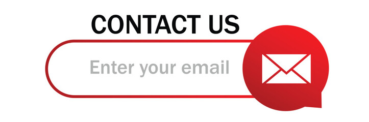 Contact us banner with place for mobile number or email