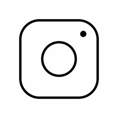 Camera icon. Social media sign icon. Vector illustration.