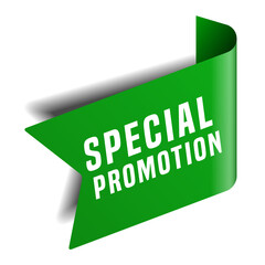 Colorful vector flat design banner special promotion. This sign is well adapted for web design.