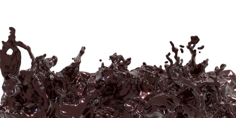 water drops chocolate drops splash of chocolate coffee cocoa 3d illustration