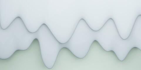 water drop shape curve background Alternately several layers of pastel colors 3D illustration