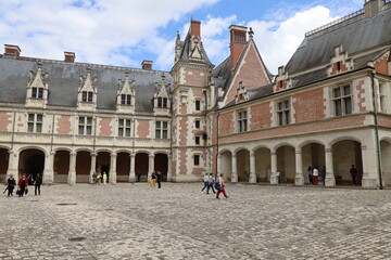 Obraz premium Le château royal de Blois, ville de Blois, département du Loir et Cher, France