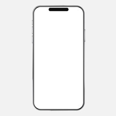 Mobile phone vector mockup. Blank smartphone