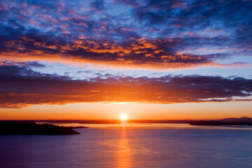 Fototapeta premium Beautiful Seattle Sunset