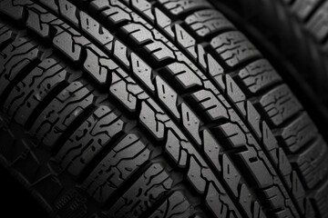 Close up image a new tire, Generative AI Technology