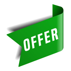 Colorful vector flat design banner offer. This sign is well adapted for web design.