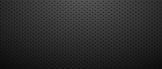 Dark background carbon steel metal perforated
