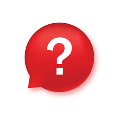 Question bubble icon. Ask survey vector