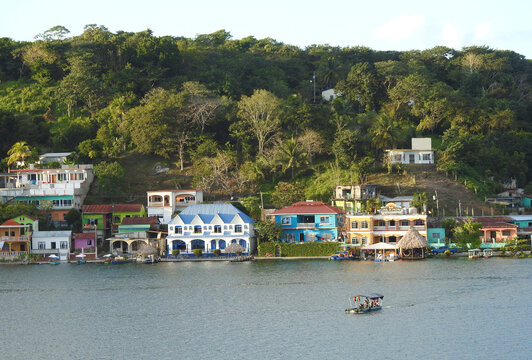 View of Lake Pet n Itz la, Flores Island, Guatemala