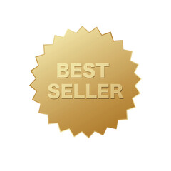 Best seller gold medal reward. Bestseller vector