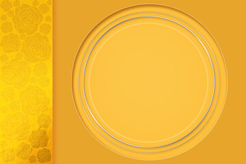 chrome yellow background  orbs for text blessings