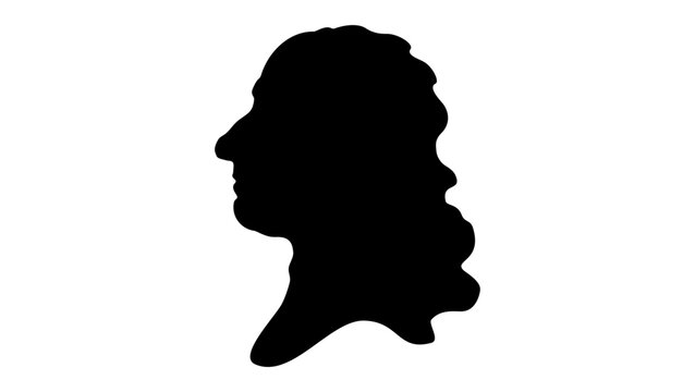 Blaise Pascal Silhouette
