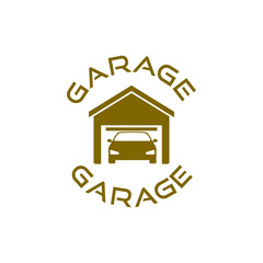 Car garage icon isolated on transparent background